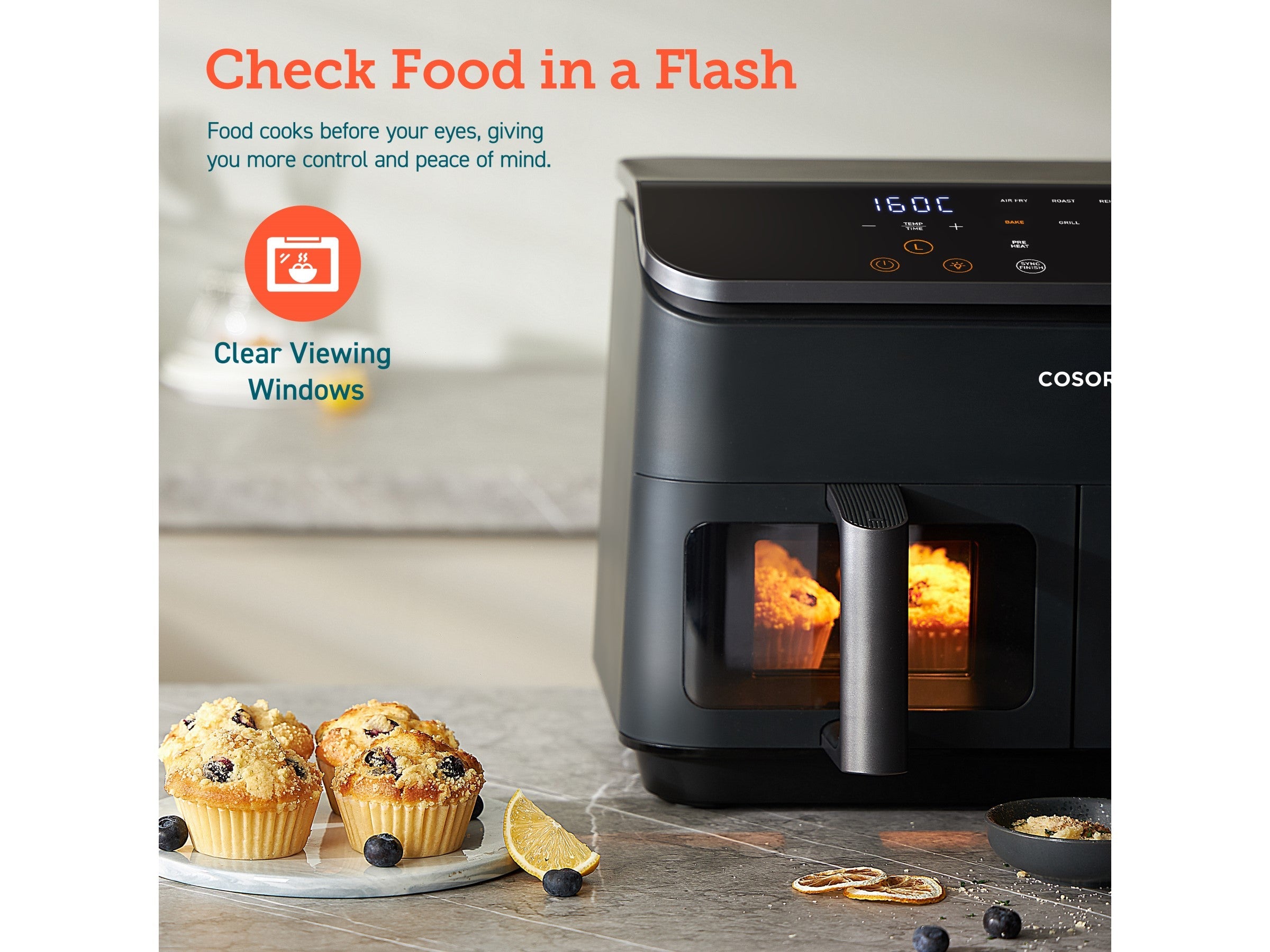 Cosori Dual Basket 8.5-Litrainen Airfryer