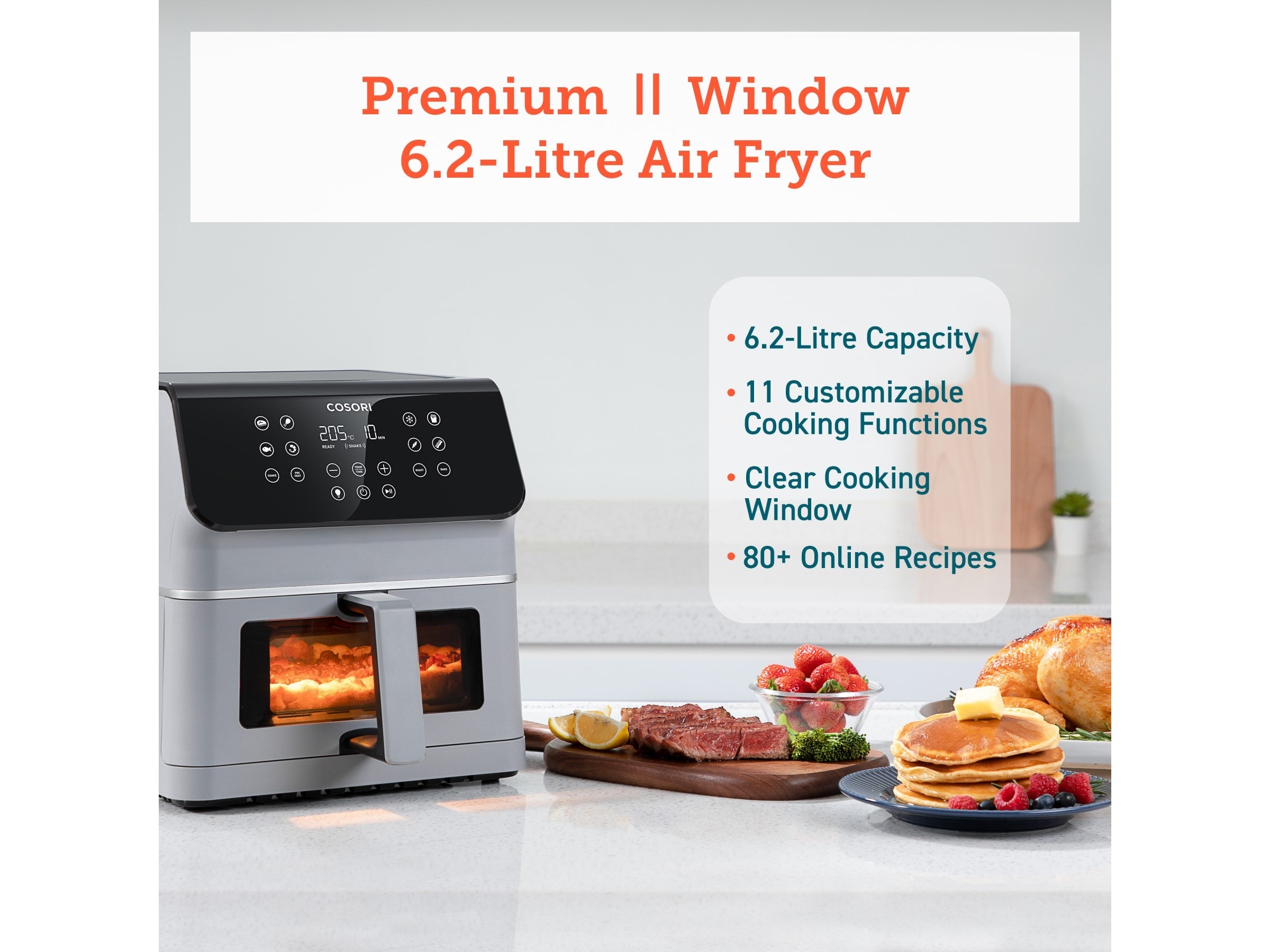 Cosori Premium Ⅱ Plus 6.2-Litrainen Airfryer