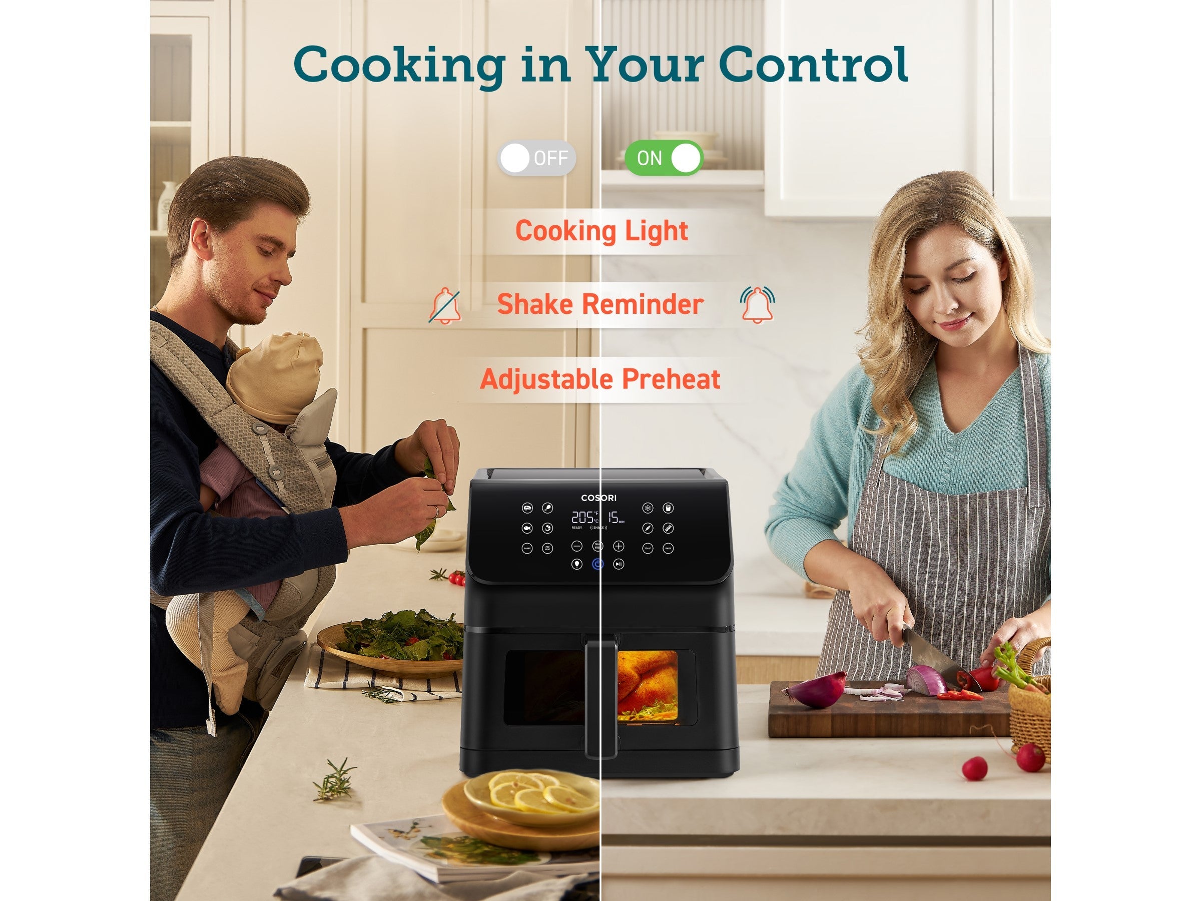 Cosori Premium Ⅱ Plus 6.2-Litrainen Airfryer