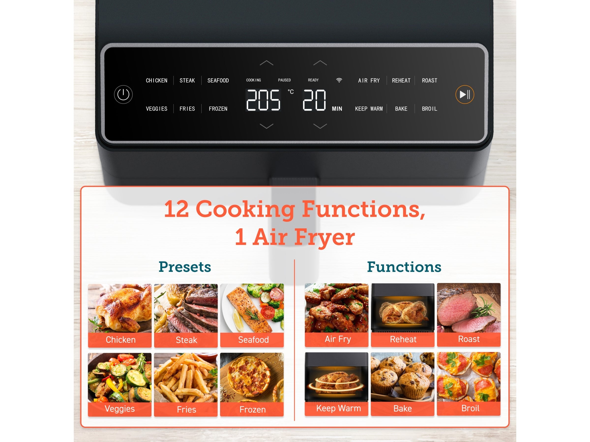 Cosori Dual Blaze 6.4-Litrainen Airfryer