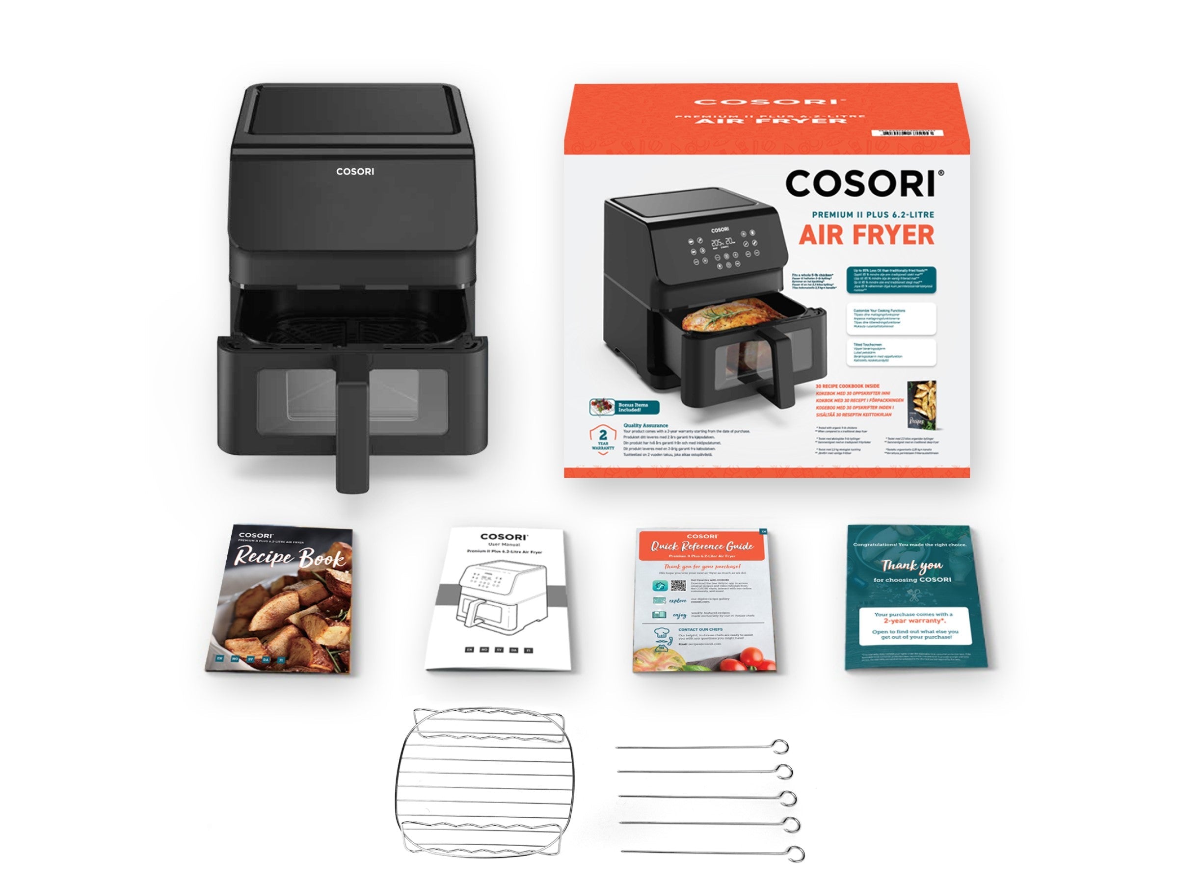 Cosori Premium Ⅱ Plus 6.2-Litrainen Airfryer
