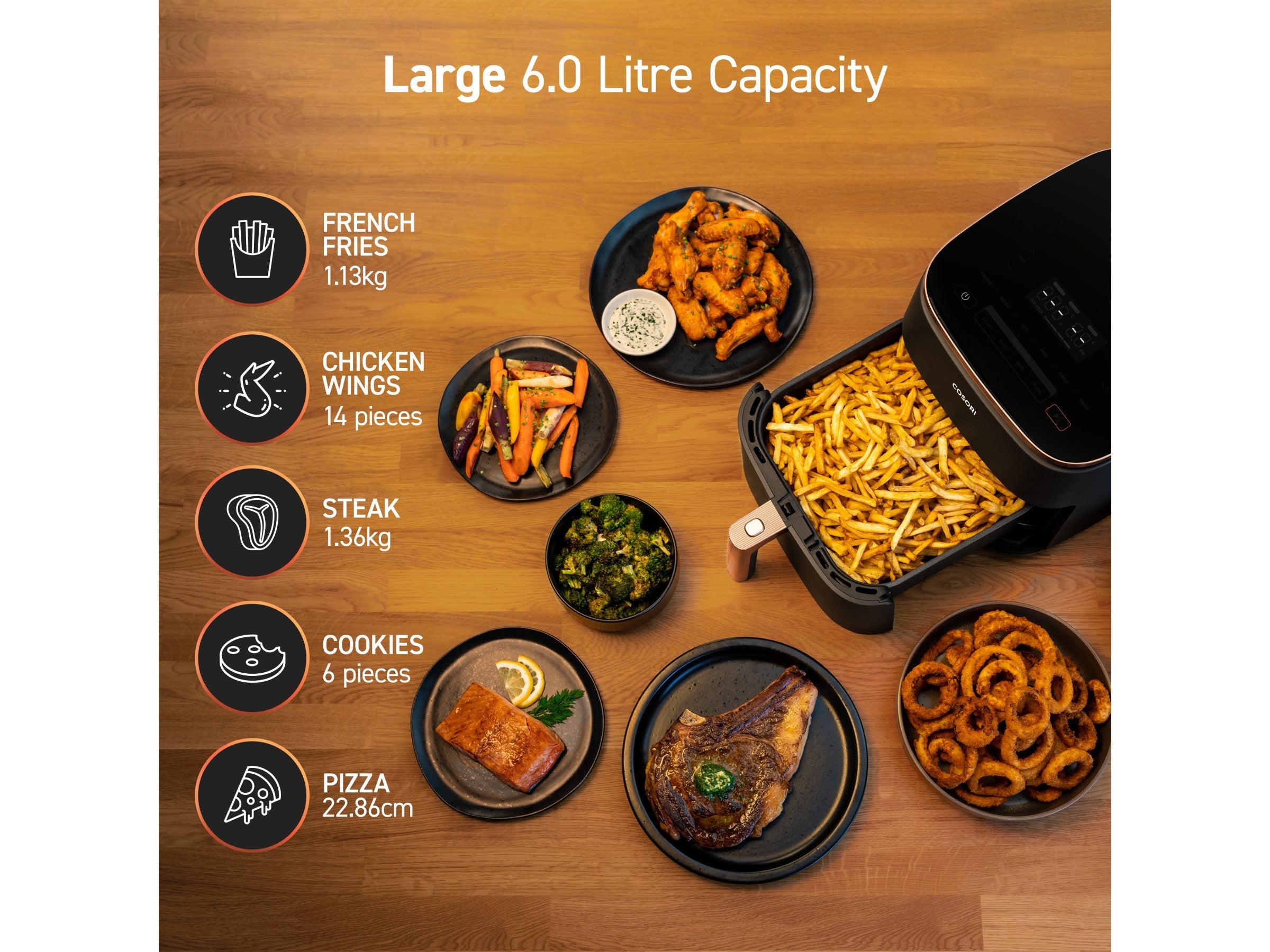Cosori TurboBlaze 6.0-Litrainen Airfryer