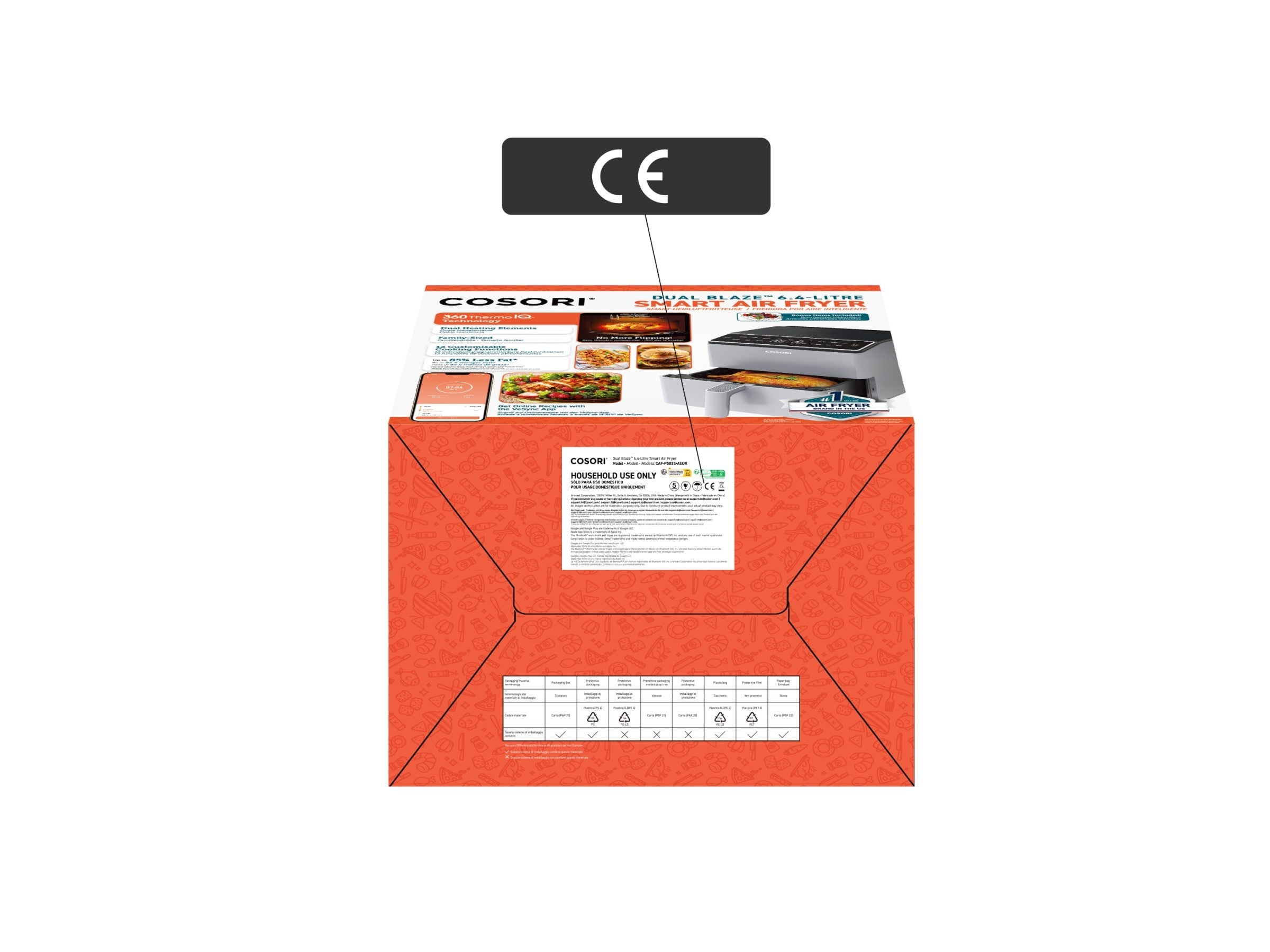 Cosori Dual Blaze 6.4-Litrainen Airfryer